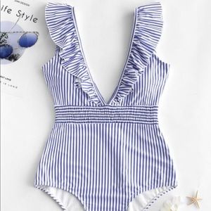 Zaful stripe swimsuit